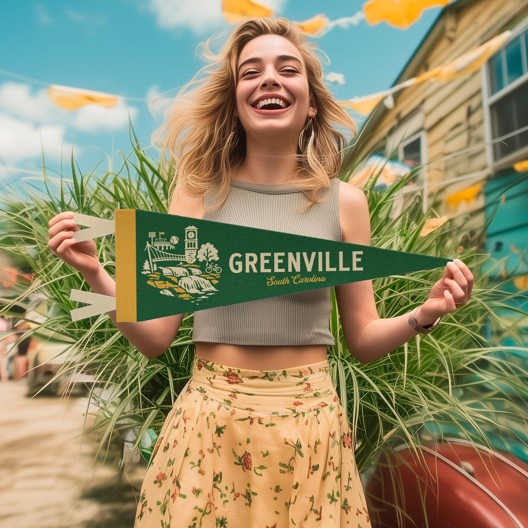 Greenville South Carolina Felt Pennant
