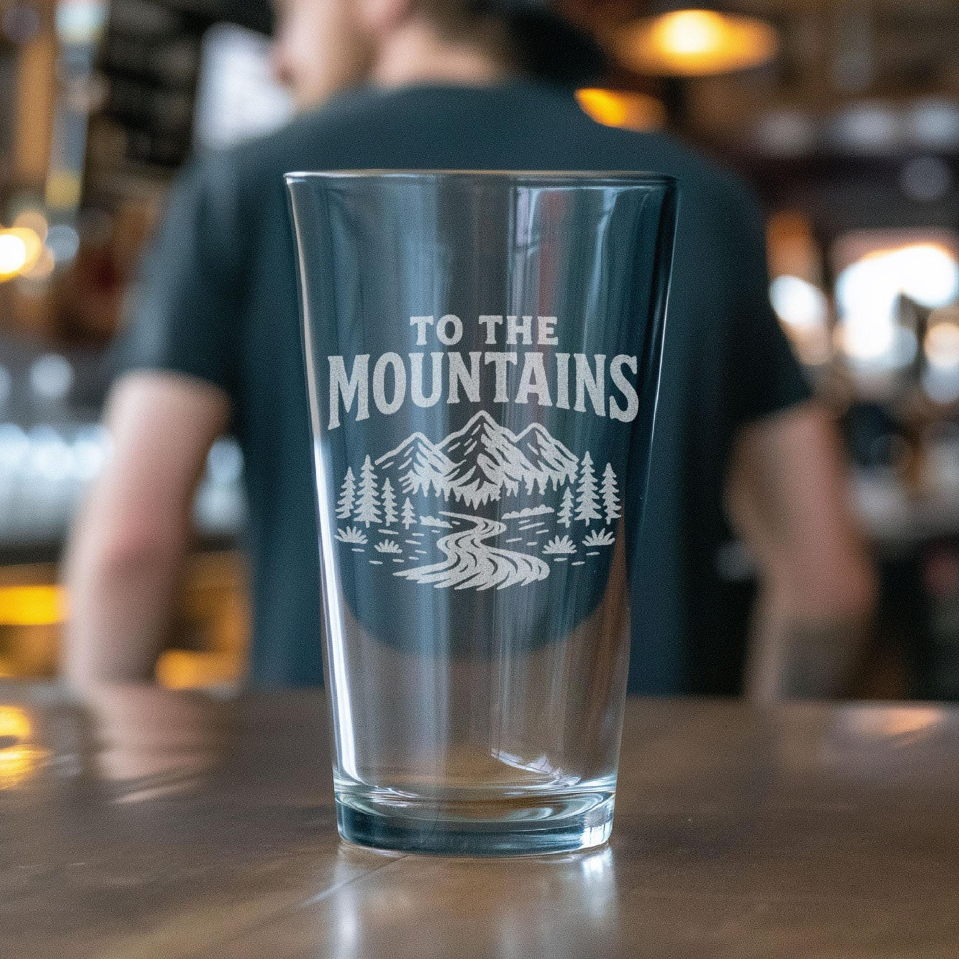 To the Mountains Glass