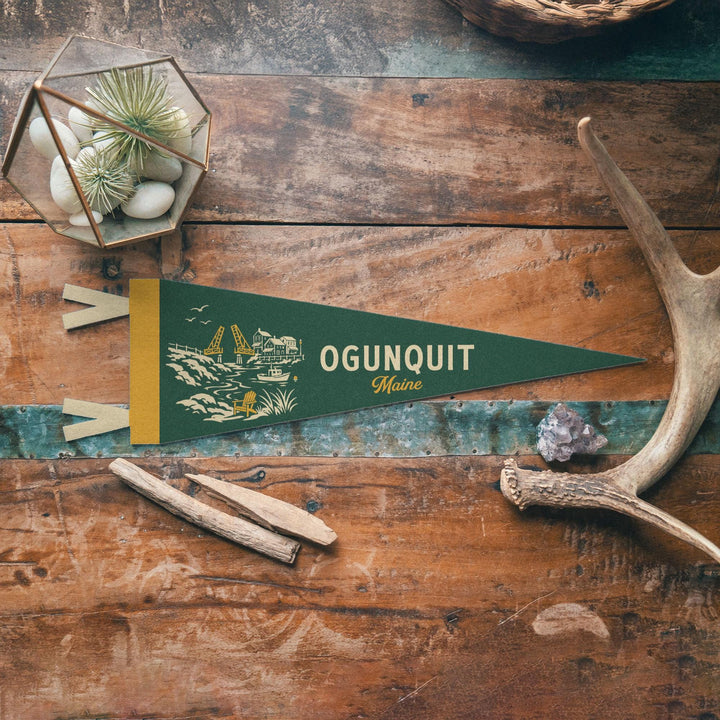 Ogunquit Maine Felt Pennant