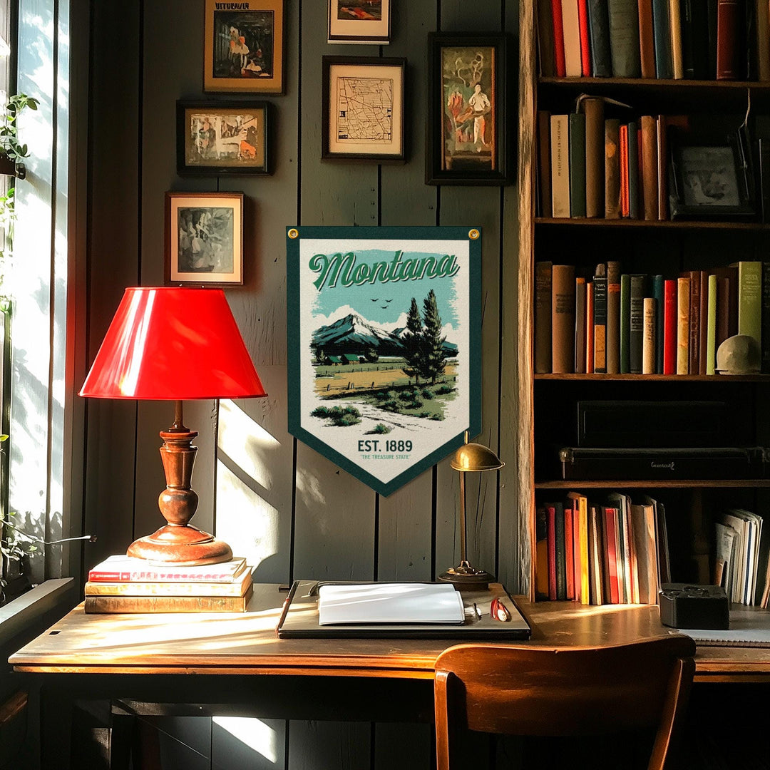 Montana Felt Camp Flag