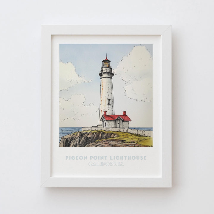 Pigeon Point Lighthouse, California Print