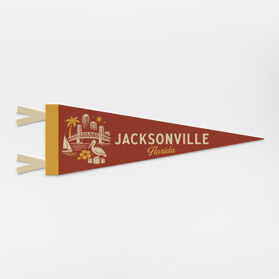 Jacksonville Florida Felt Pennant