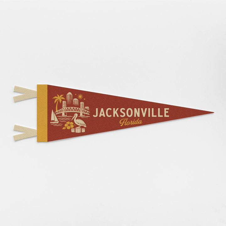 Jacksonville Florida Felt Pennant