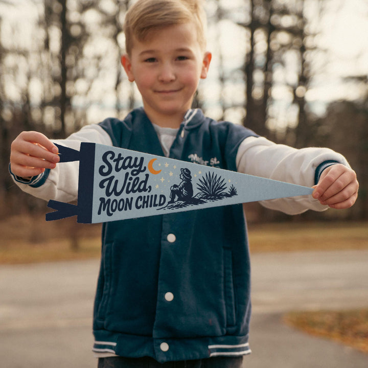 Stay Wild Moon Child Felt Pennant