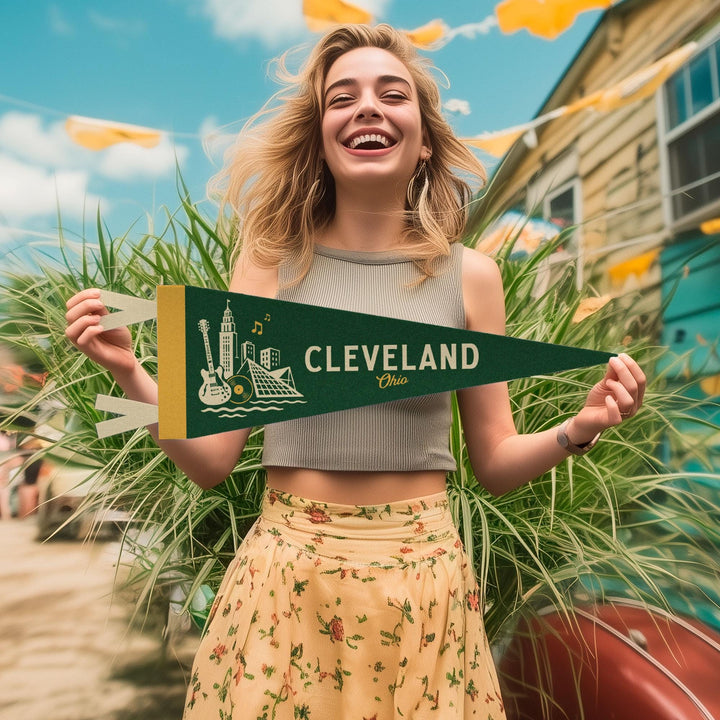 Cleveland Ohio Felt Pennant