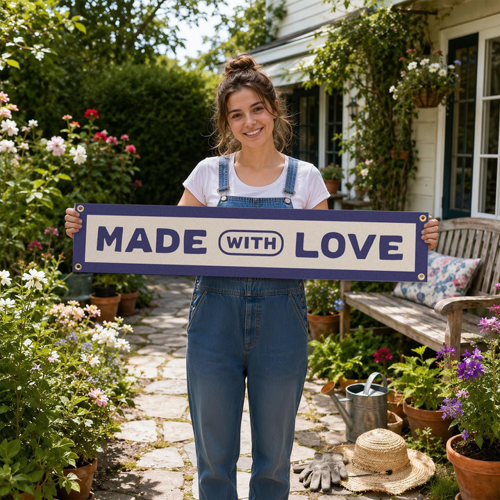 Made With Love Felt Banner