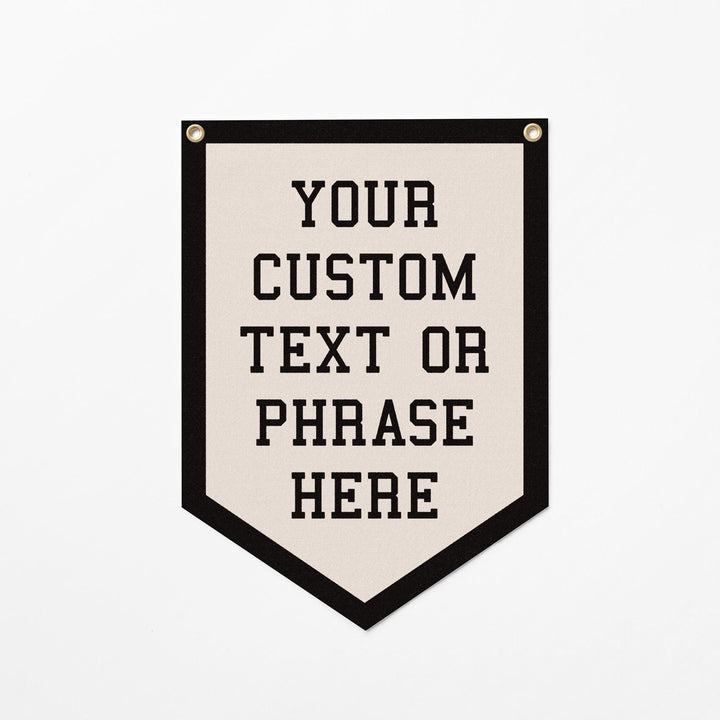 Custom Varsity Sign Felt Camp Flag