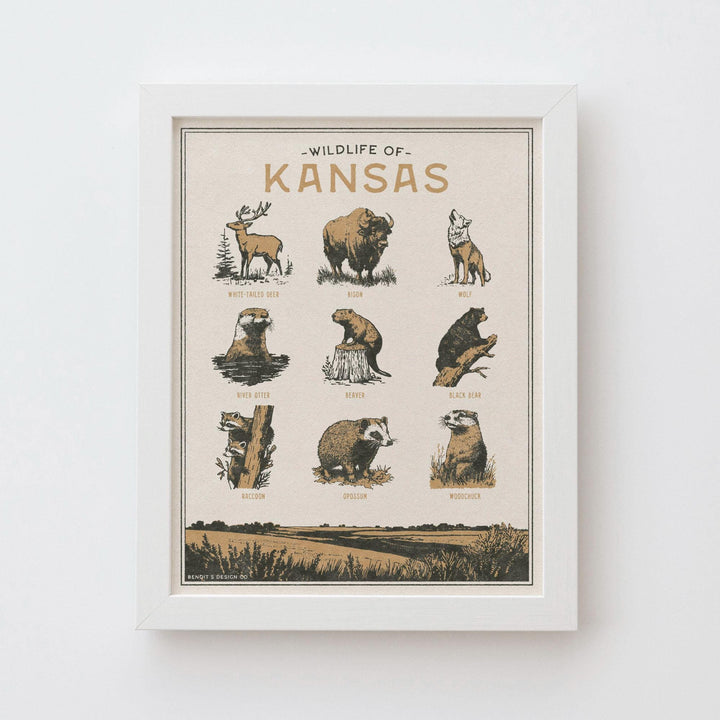 Kansas Wildlife Print