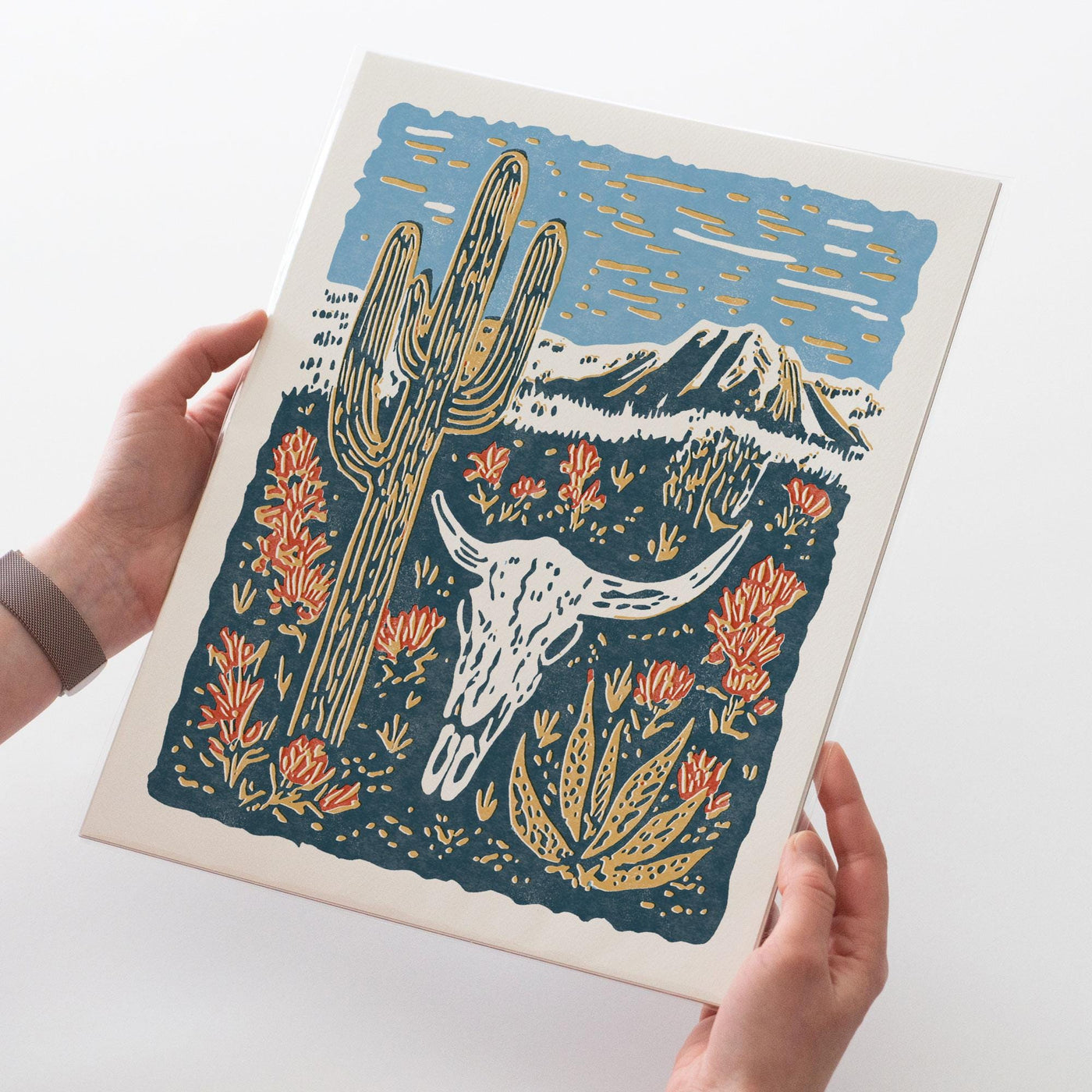 Saguaro Desert Art Print