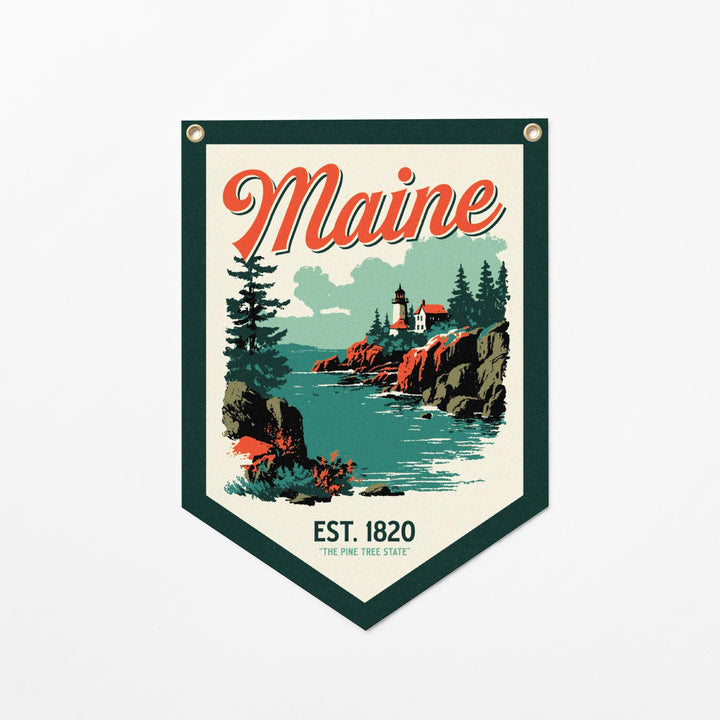 Maine Felt Camp Flag