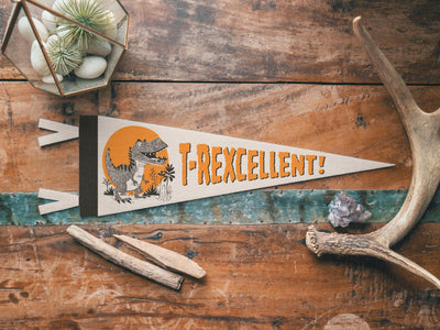 T-Rexcellent Felt Pennant