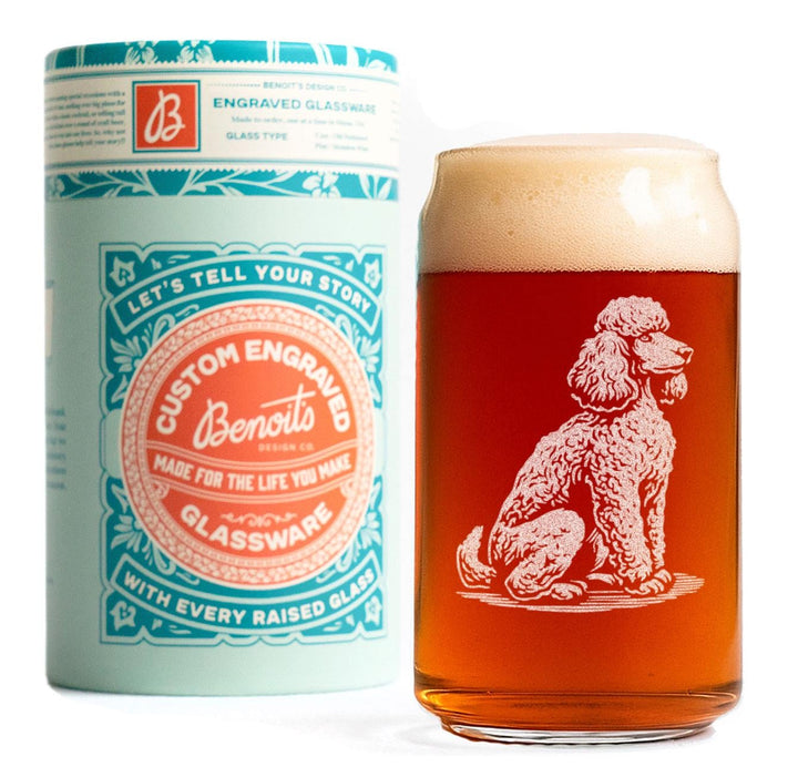Poodle Customizable Dog Glasses
