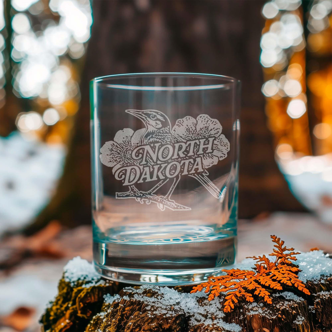 North Dakota State Bird Glasses