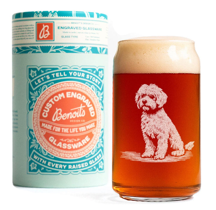 Bichon Customizable Dog Glasses