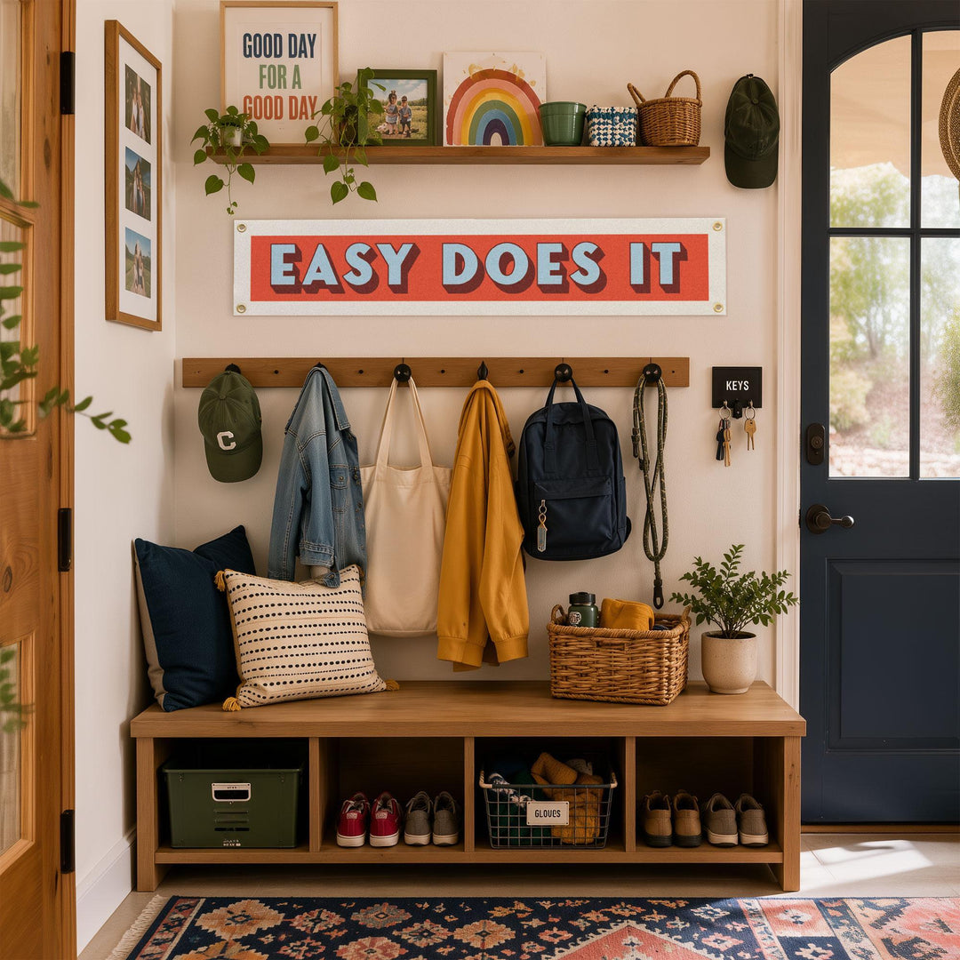 Easy Does It Felt Banner