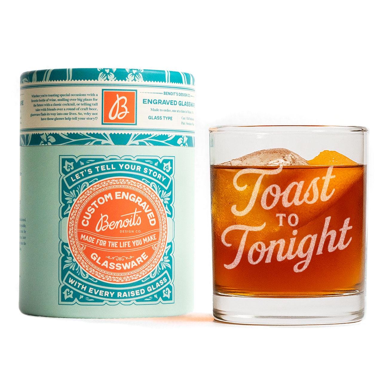 Toast to Tonight Glass