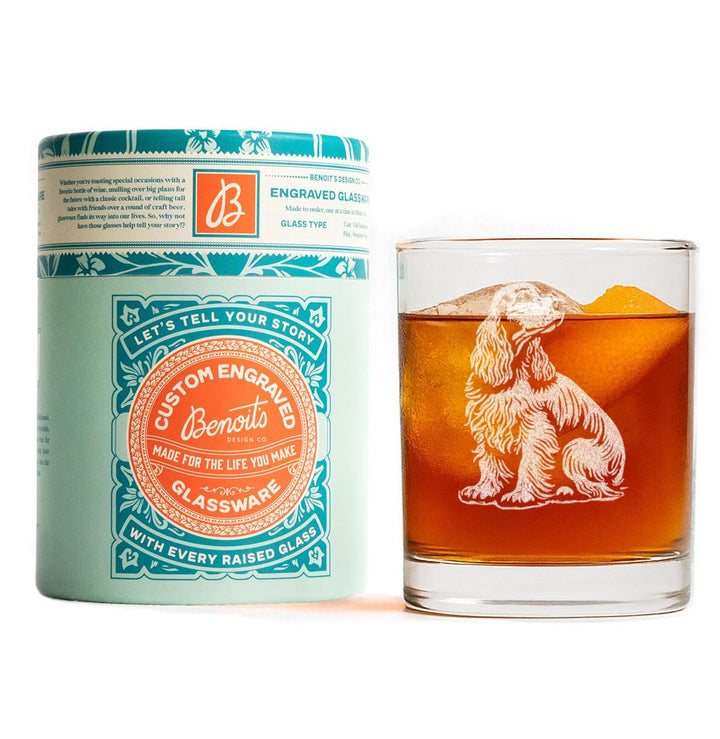 Cocker Spaniel Customizable Dog Glasses
