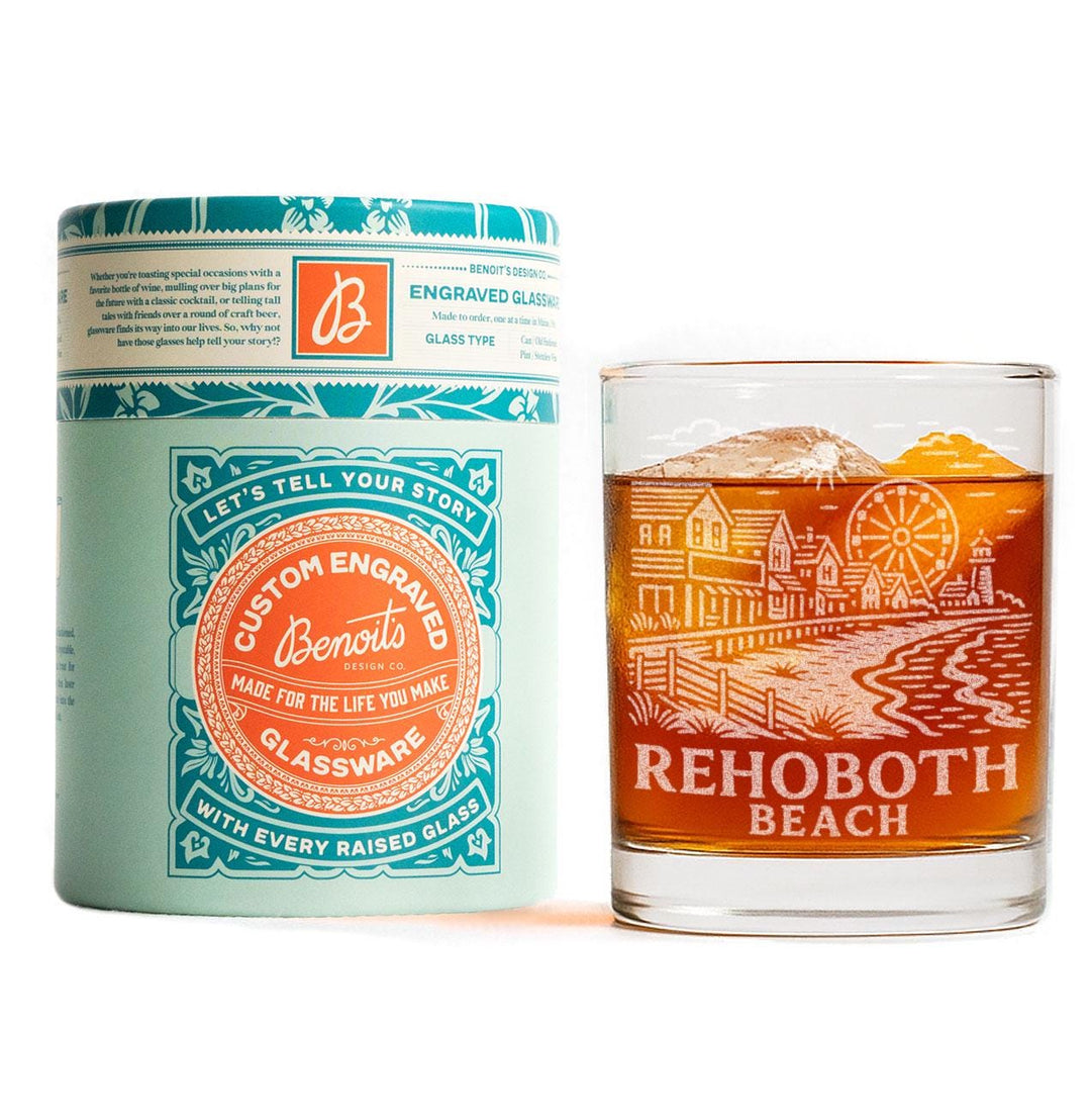 Rehoboth Beach Delaware Glasses