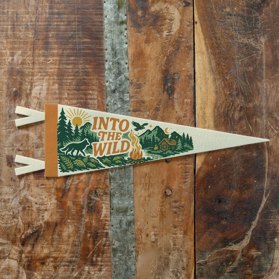 Into the Wild Felt Pennant