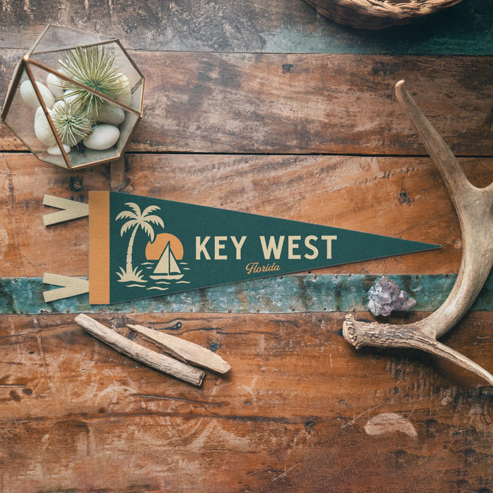 Key West Florida Felt Pennant