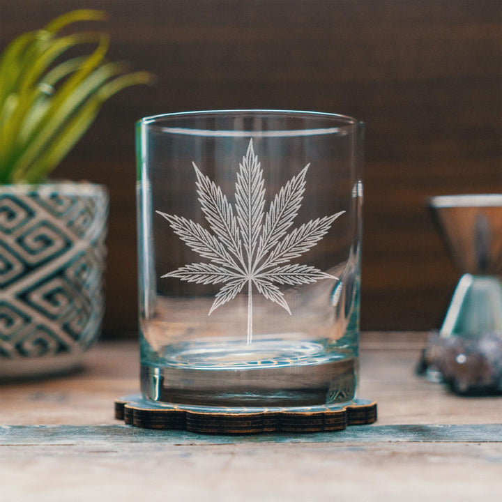 Cannabis Leaf Glasses