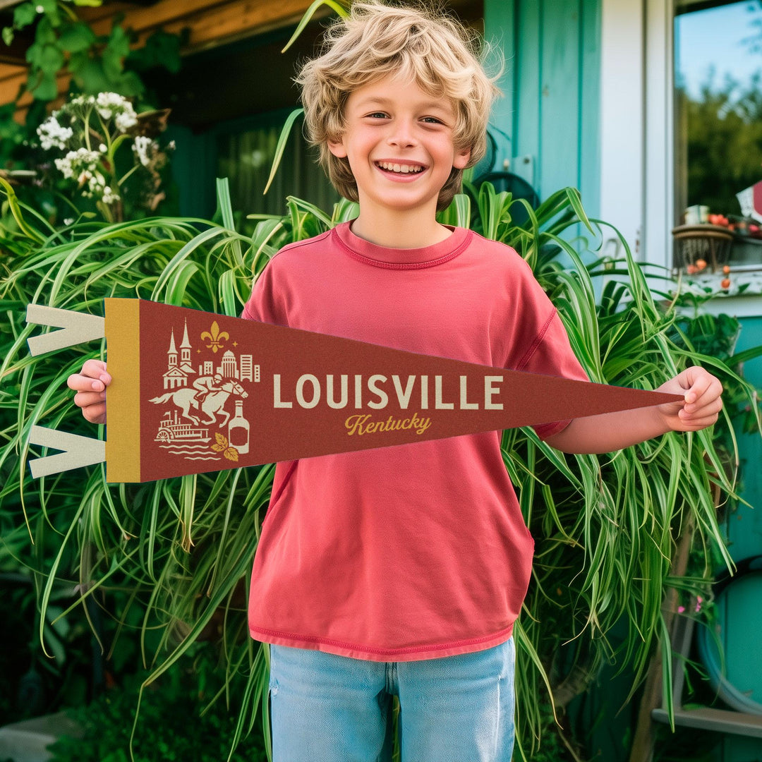 Louisville Kentucky Felt Pennant