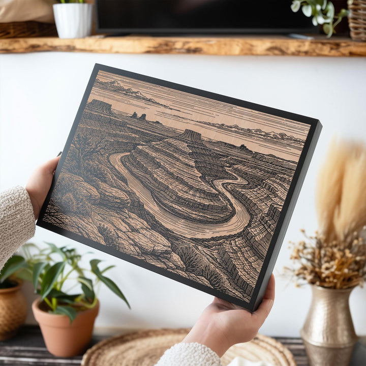 Canyonlands Utah Engraved Birch Art Panel