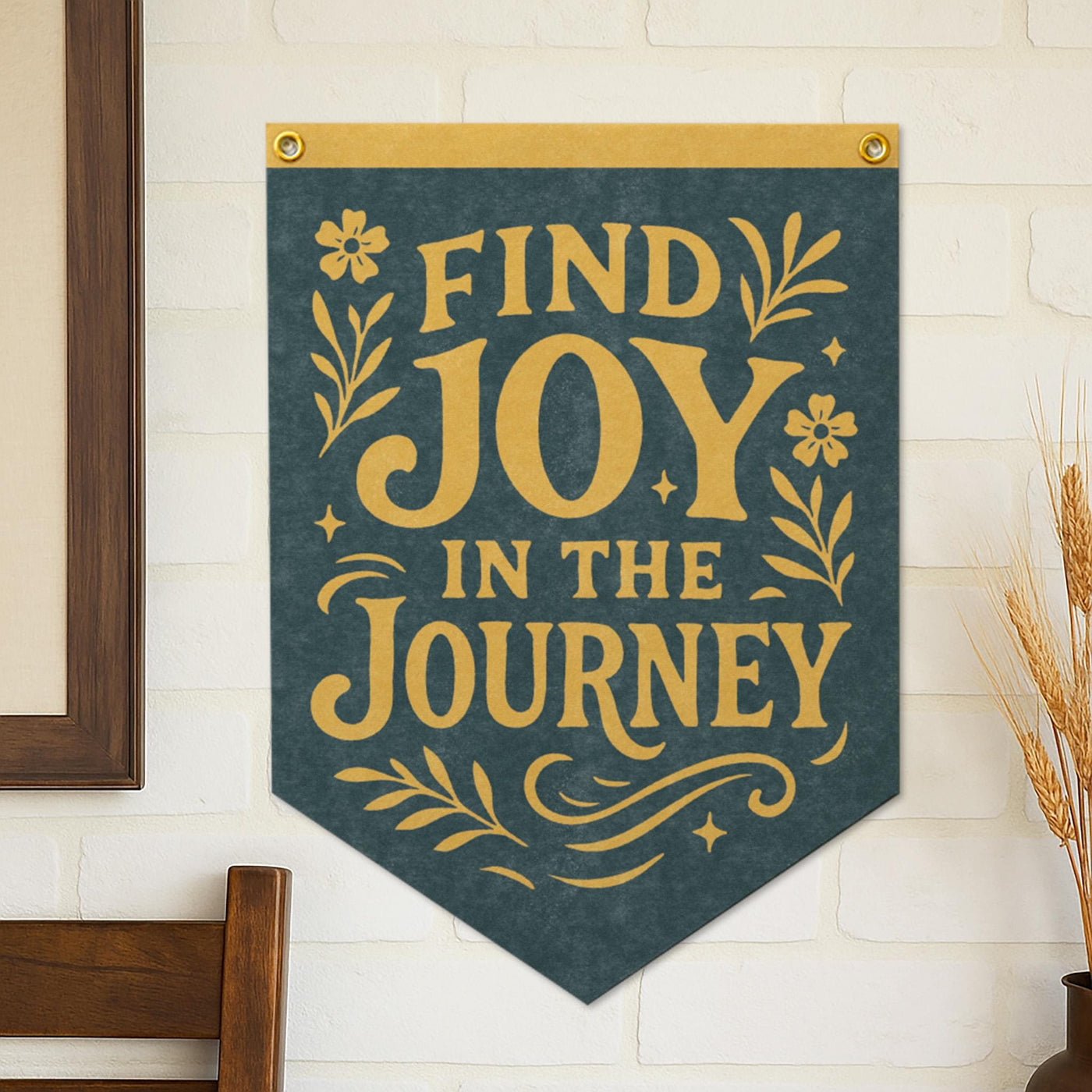Joy In The Journey Felt Camp Flag
