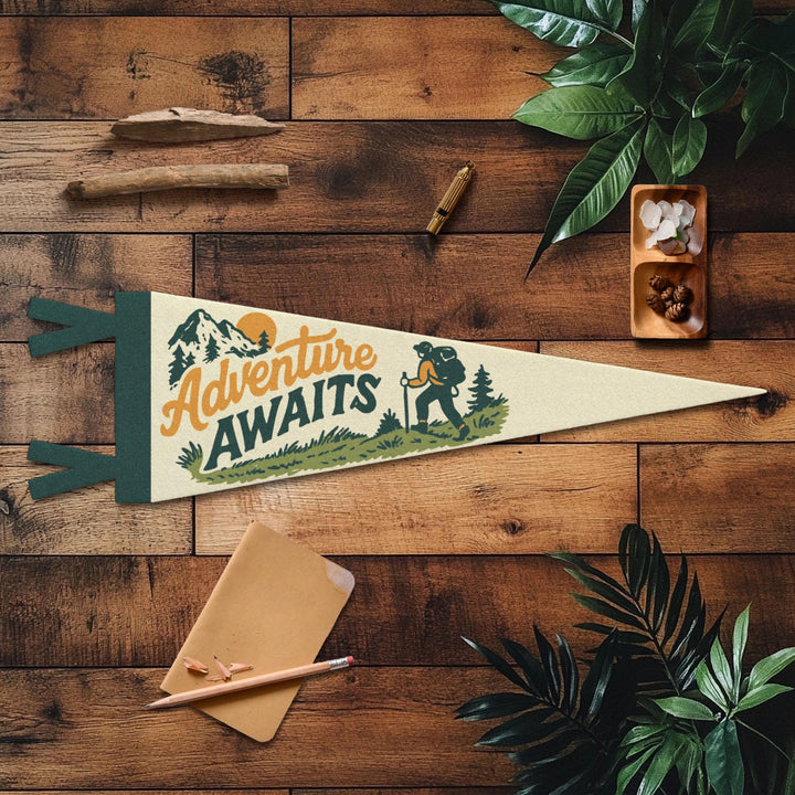 Adventure Awaits Felt Pennant