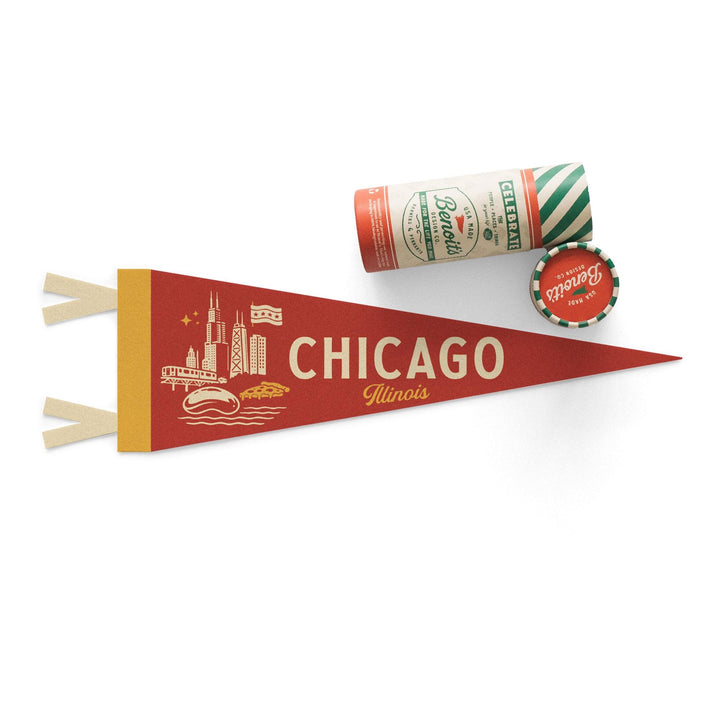 Chicago Illinois Felt Pennant