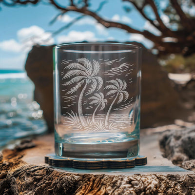 Breezy Palm Tree Glass
