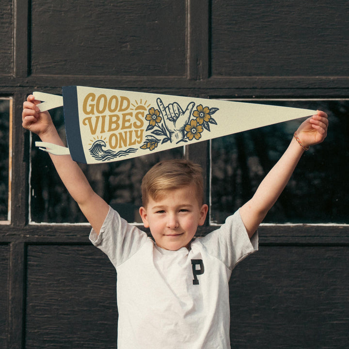 Good Vibes Only Felt Pennant