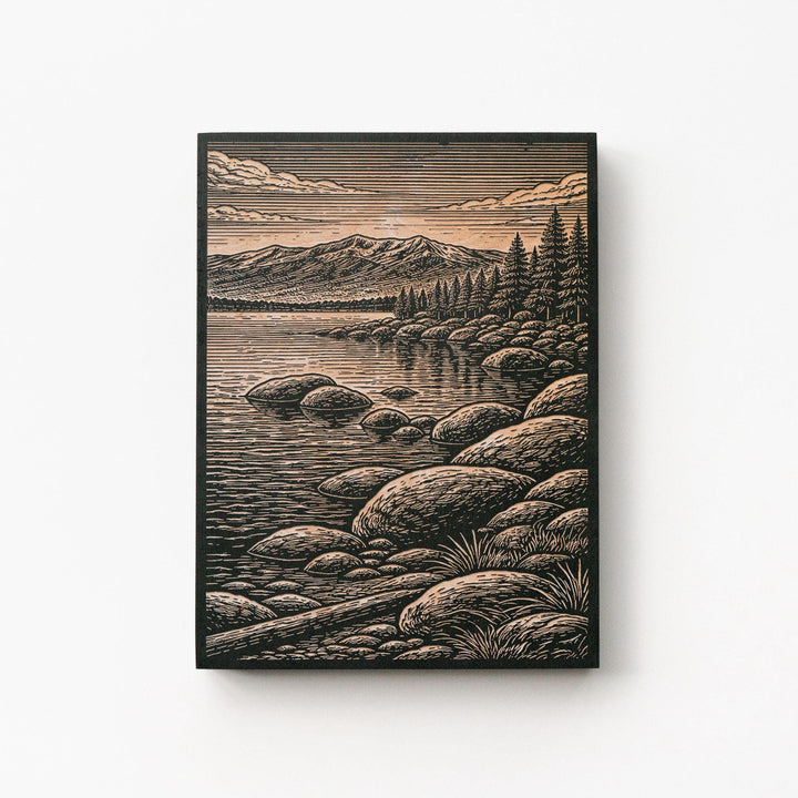 Lake Tahoe Engraved Birch Art Panel