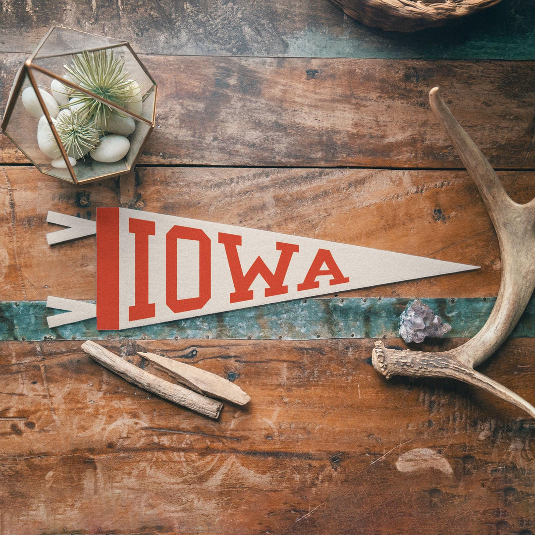 Iowa Varsity Felt Pennant