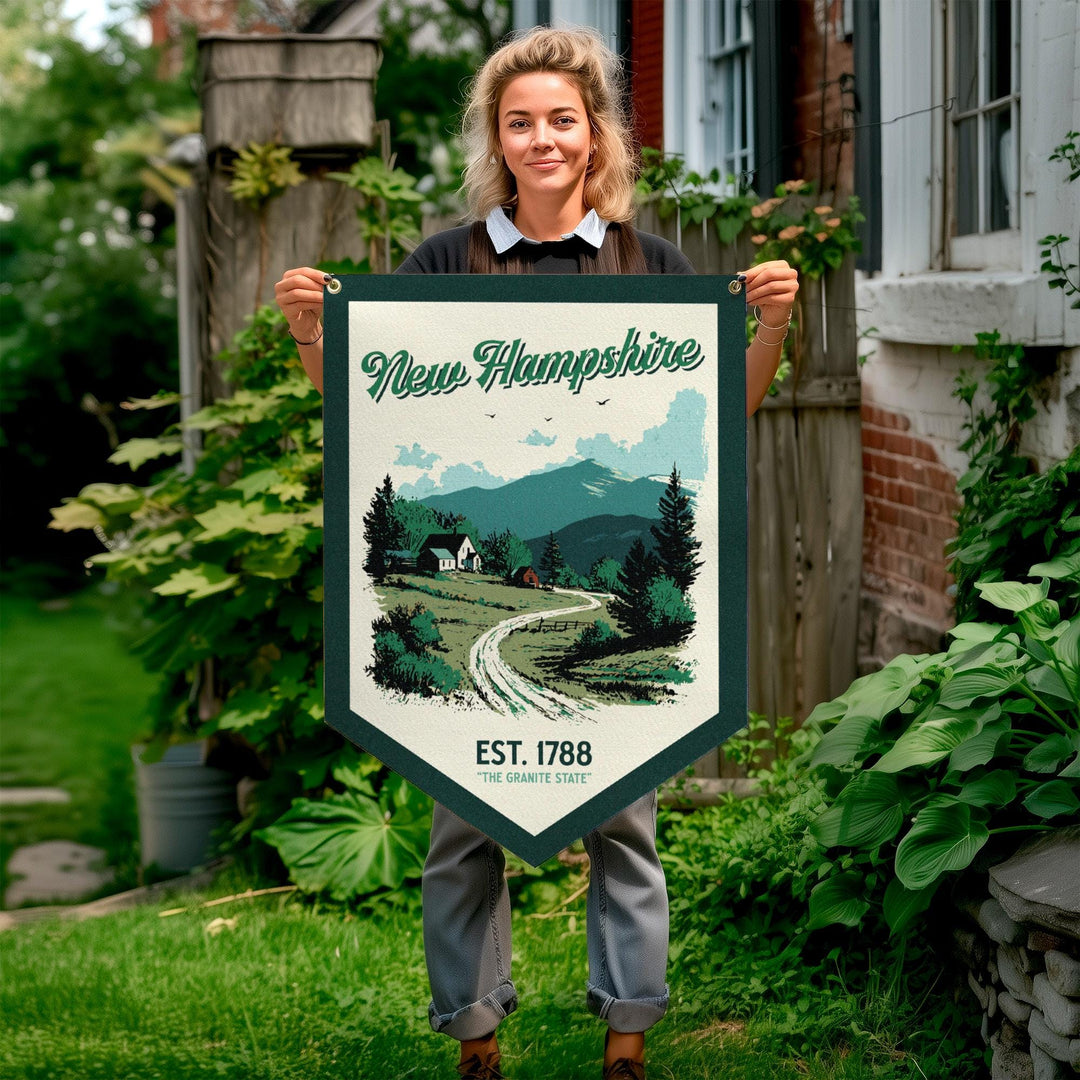 New Hampshire Felt Camp Flag