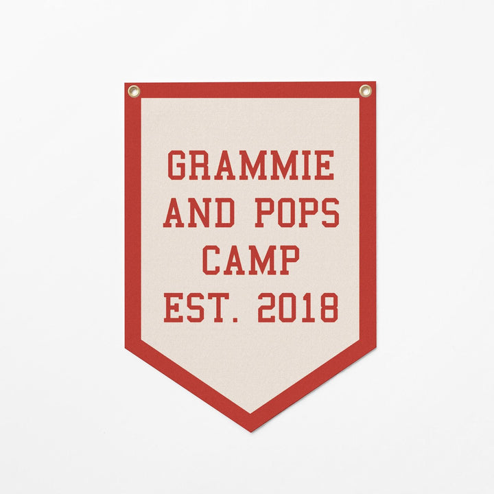 Custom Varsity Sign Felt Camp Flag