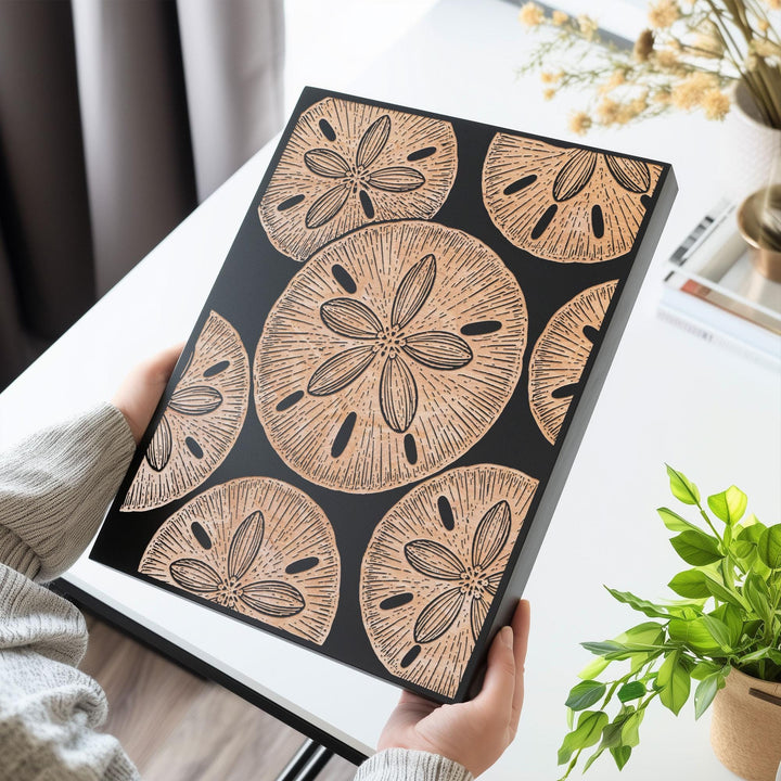 Sand Dollar Engraved Birch Art Panel