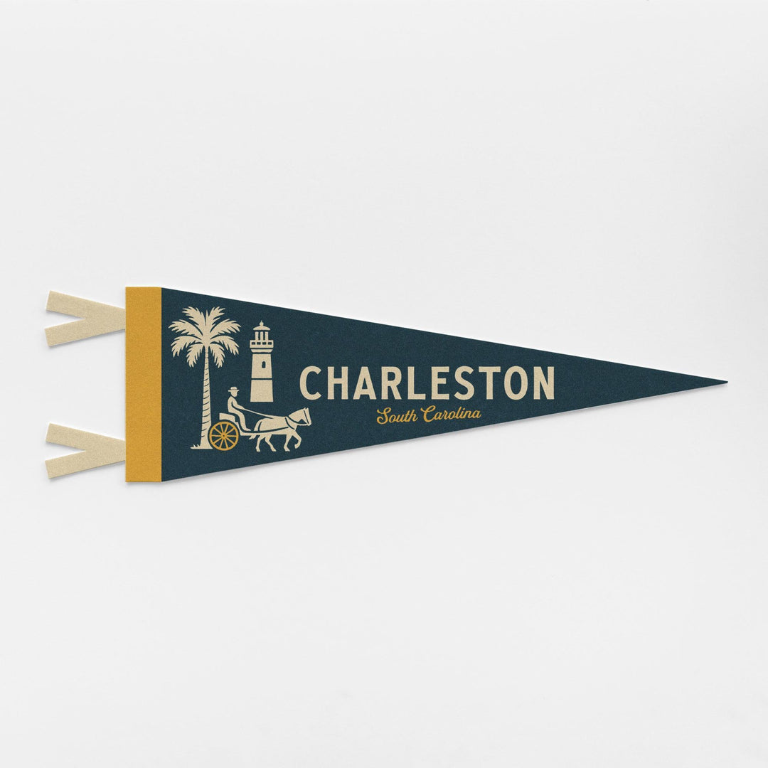 Charleston South Carolina Felt Pennant