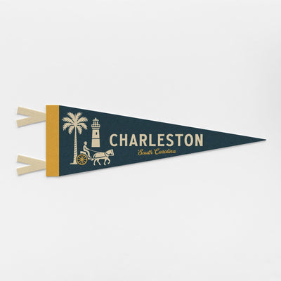 Charleston South Carolina Felt Pennant