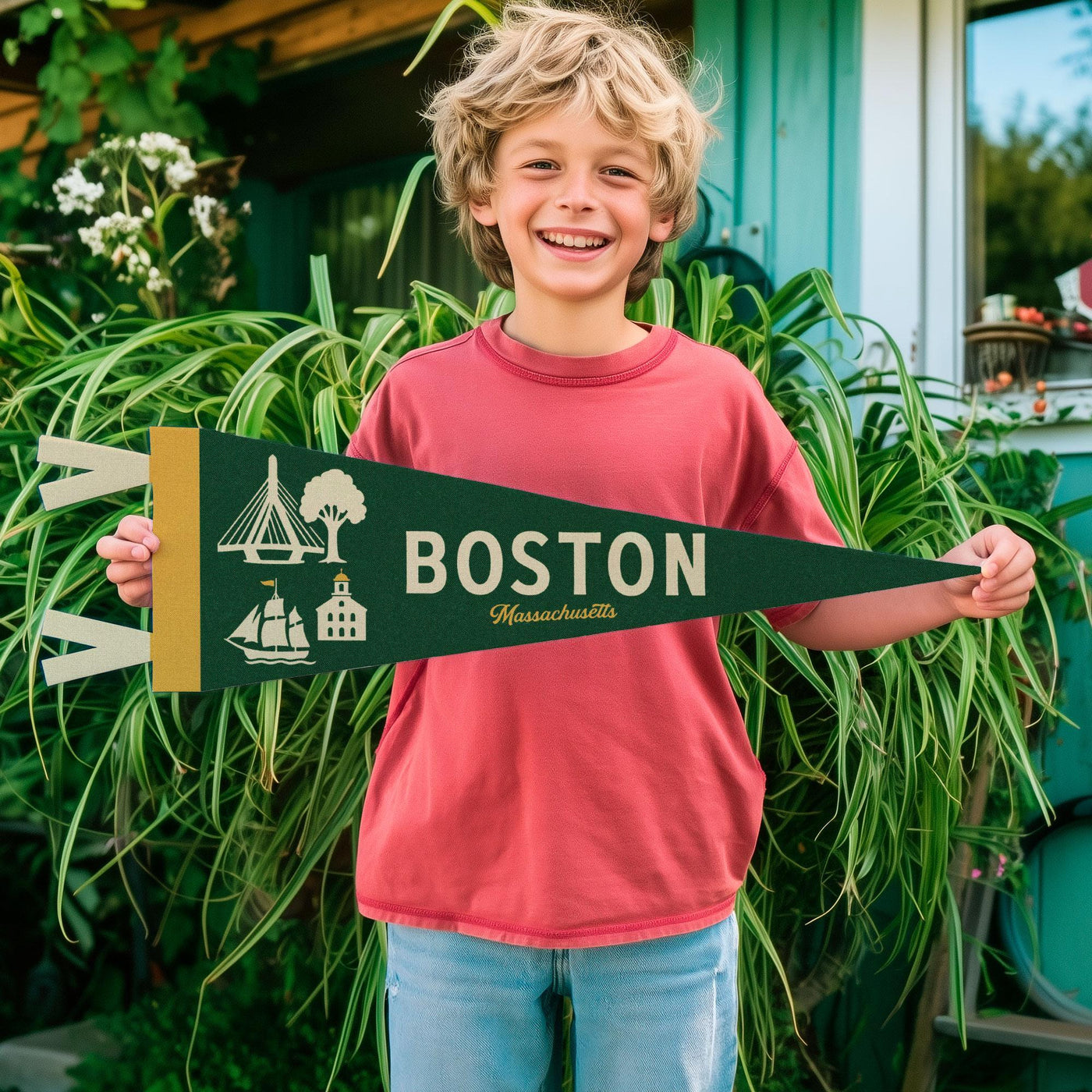 Boston Massachusetts Felt Pennant