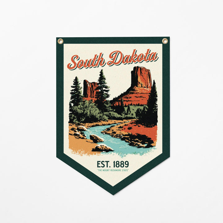 South Dakota Felt Camp Flag