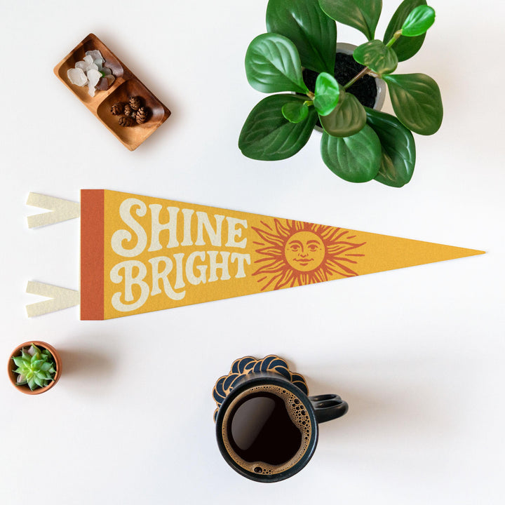 Shine Bright Felt Pennant