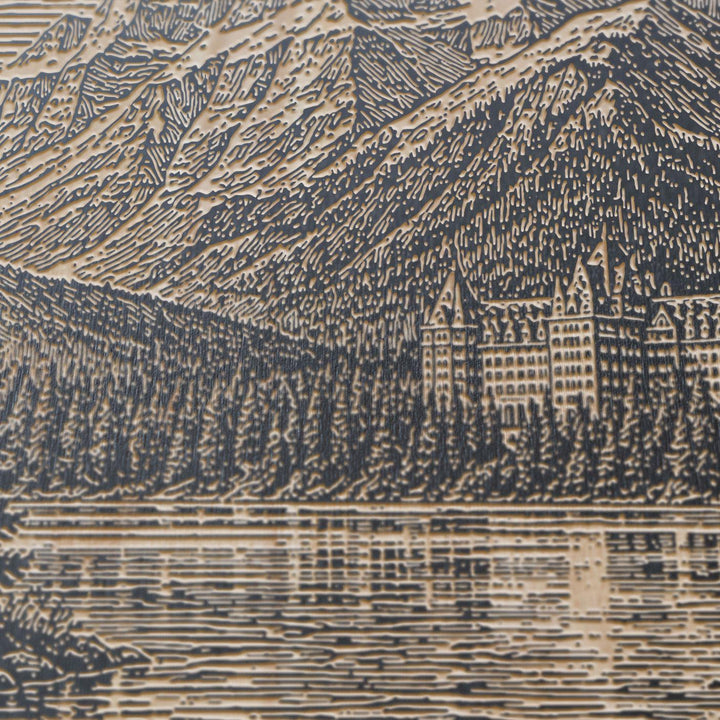 Banff National Park Engraved Birch Art Panel