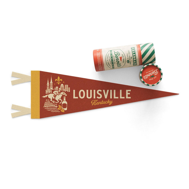 Louisville Kentucky Felt Pennant