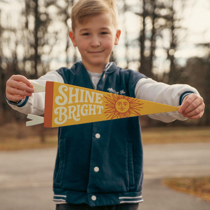 Shine Bright Felt Pennant