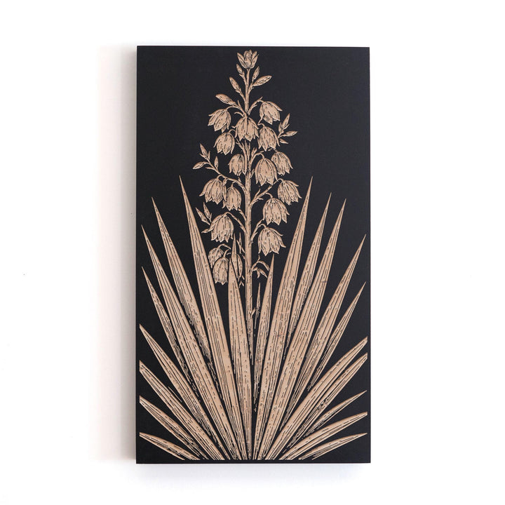 Yucca Plant Engraved Birch Art Panel