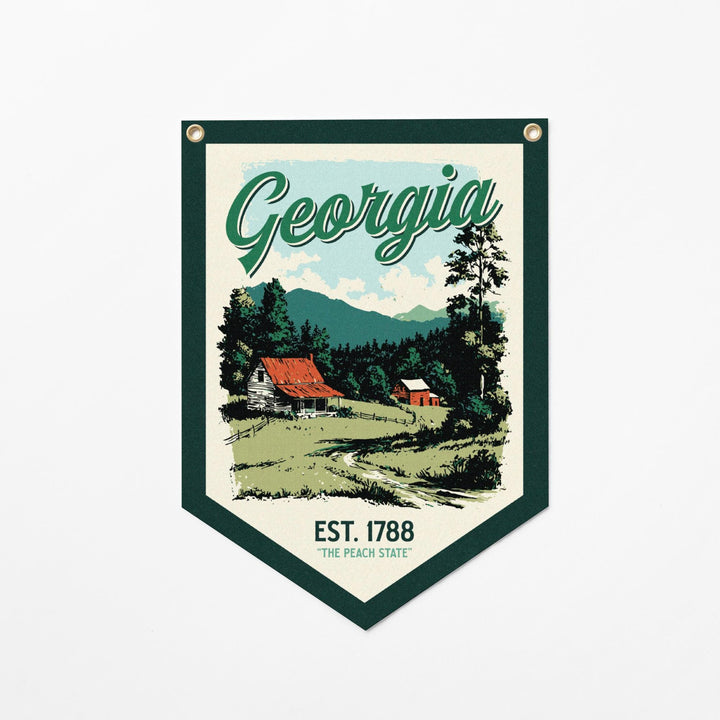 Georgia Felt Camp Flag