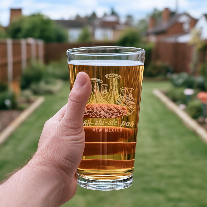 Ah-Shi-Sle-Pah New Mexico Engraved Glass