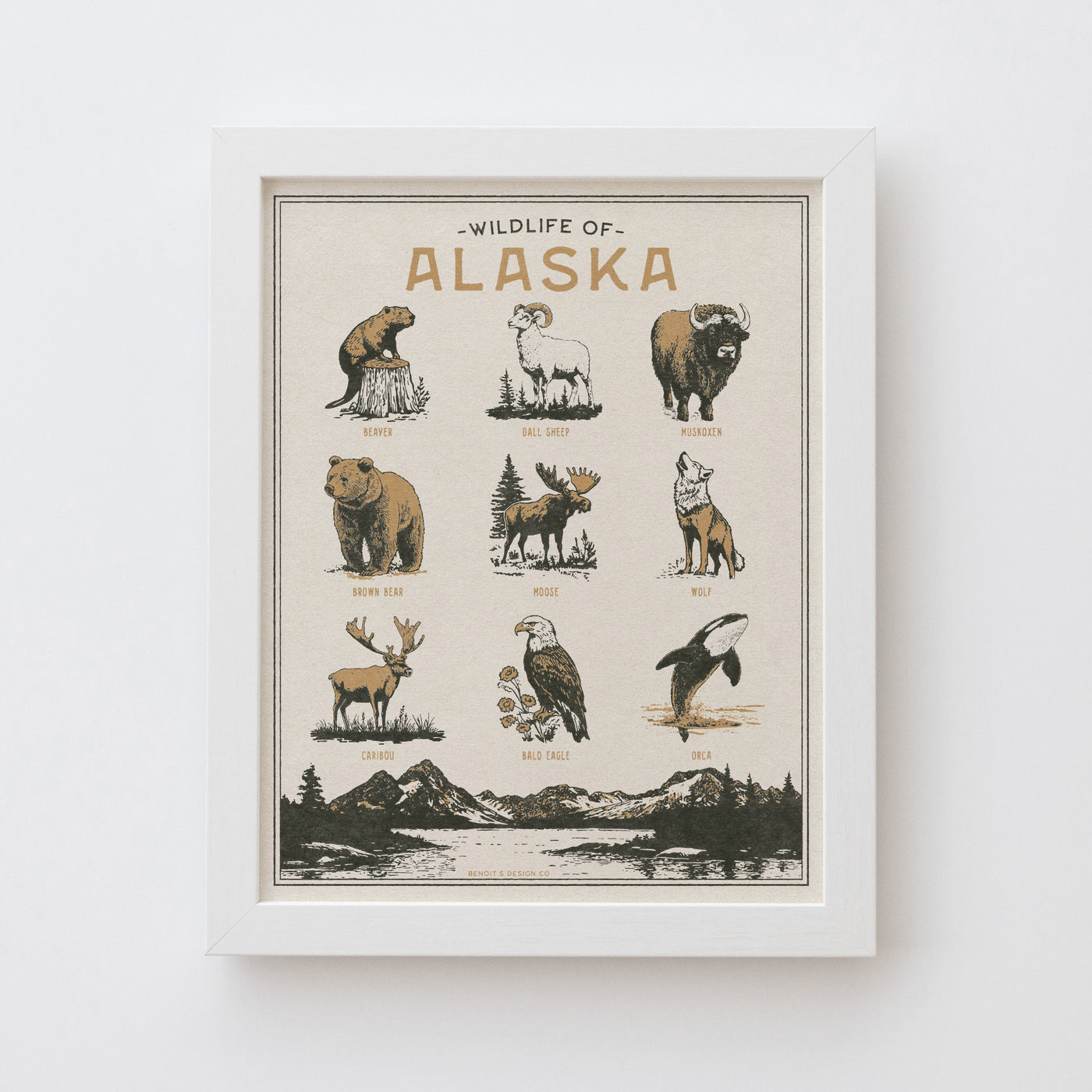 Alaska Wildlife Print