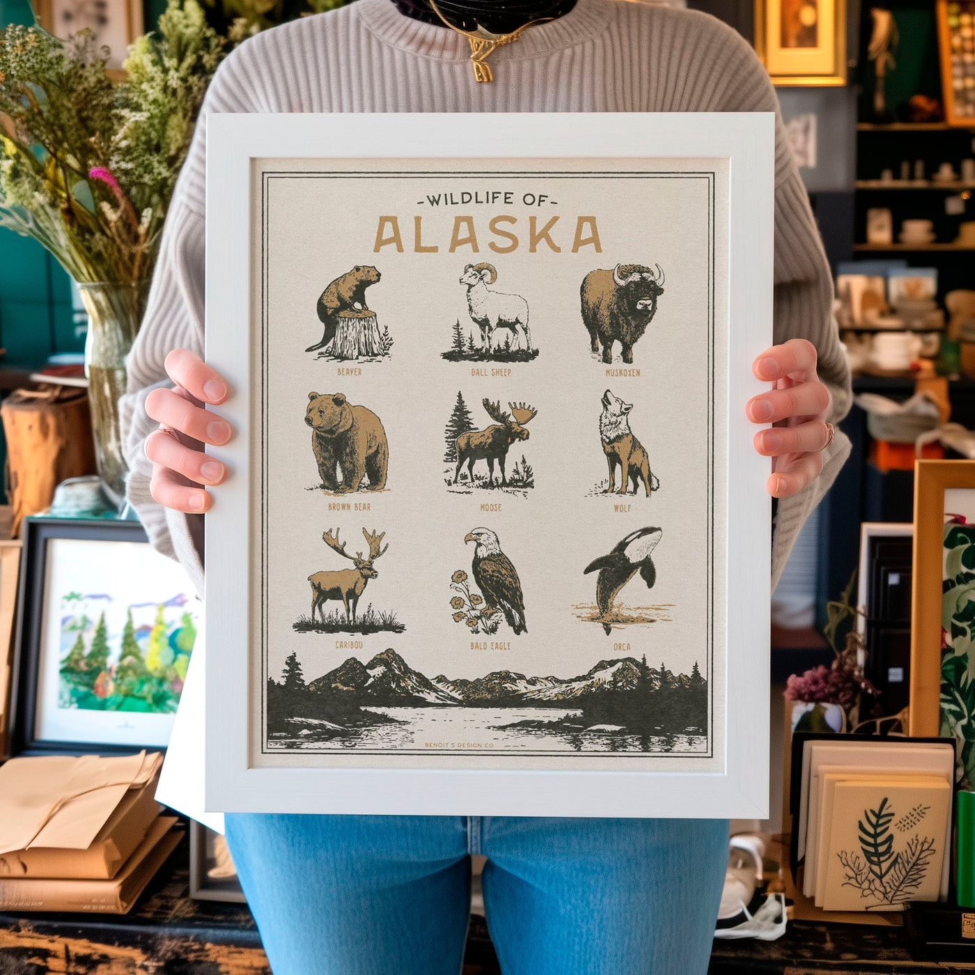 Alaska Wildlife Print